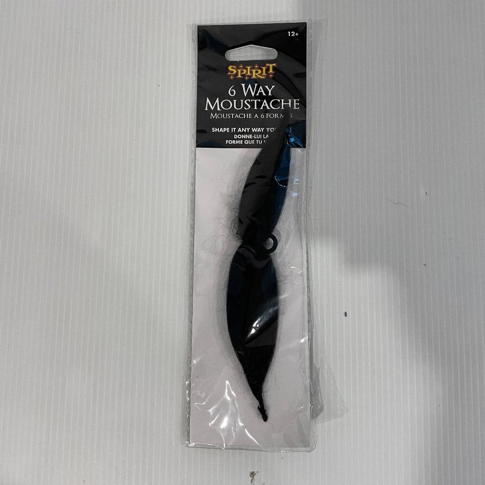 Spirit Halloween 6-Way Moustache Halloween Costume Prop